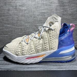 Nike LeBron 18 Shoes DB8148-200 Basketball Blue Los Angeles by Day Men's US 11.5